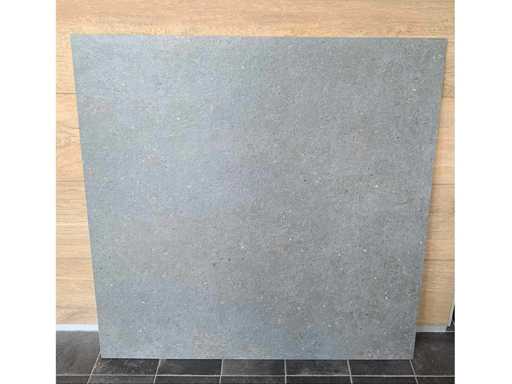 48m² Pietre Fumo 100x100 rectifié, effet béton sol et mur