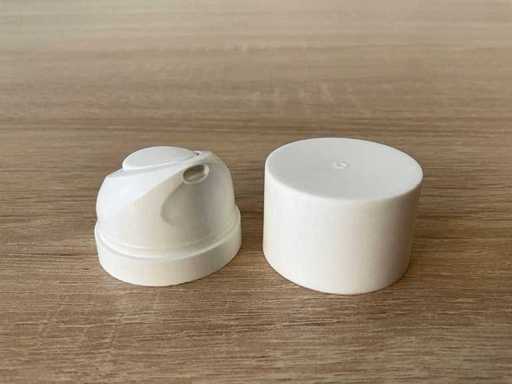 actuator white amber and white matt overcap 38mm Other packaging materials (74631x)