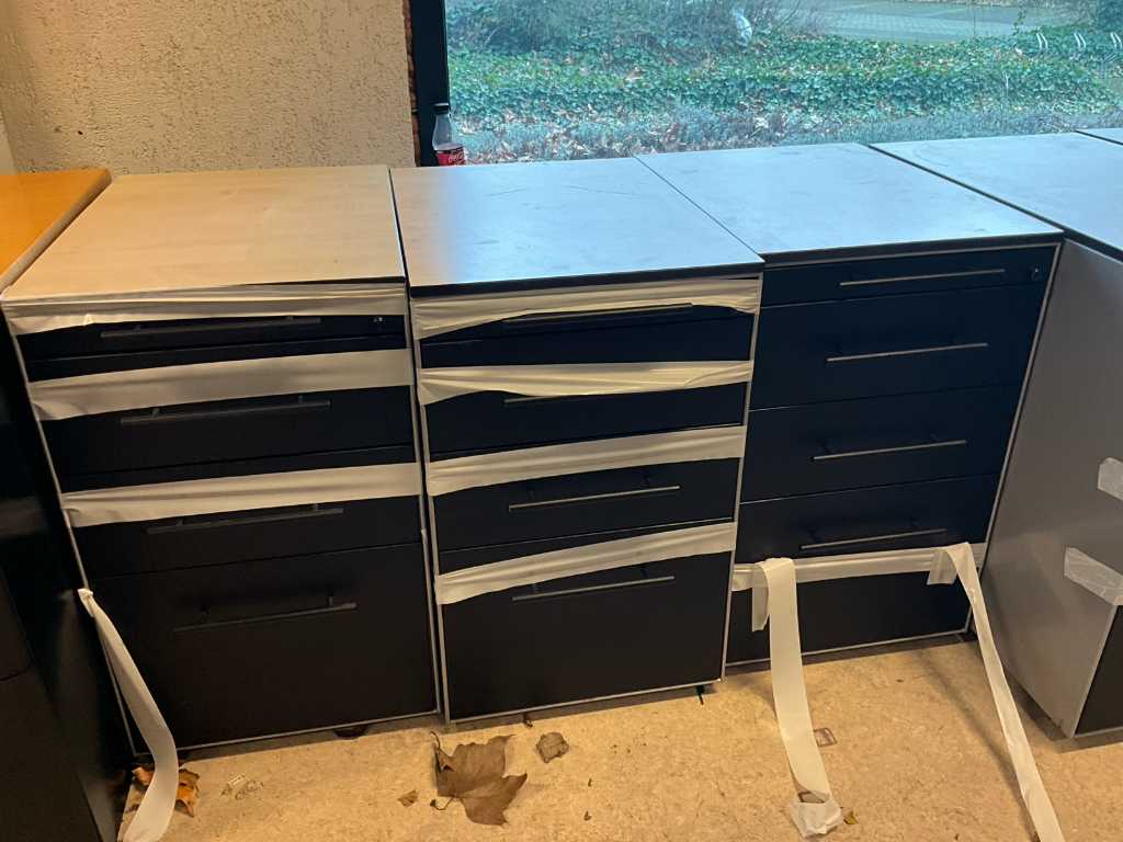 3 designer drawer units