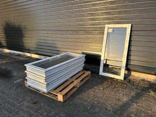 Lot 7 Nowe plastikowe okna z podwójnym szybą – 497 x 1252 mm