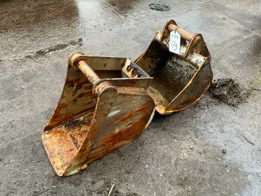 Łyżka koparki do mini dźwigu, "S45" (2x)