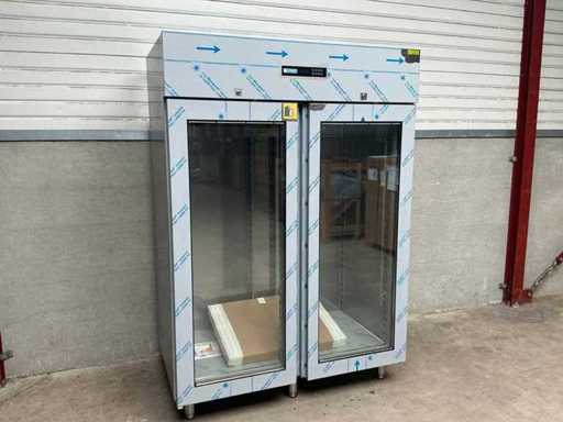 Afinox - 14 Energy - RVS Glasdeur vrieskast