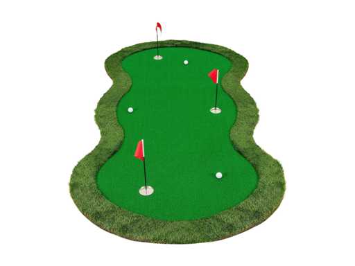 Ensemble de golf professionnel  pour trois trous, balles pour la maison, 300 x 150 cm