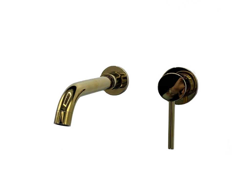 Concealed mixer tap - gold