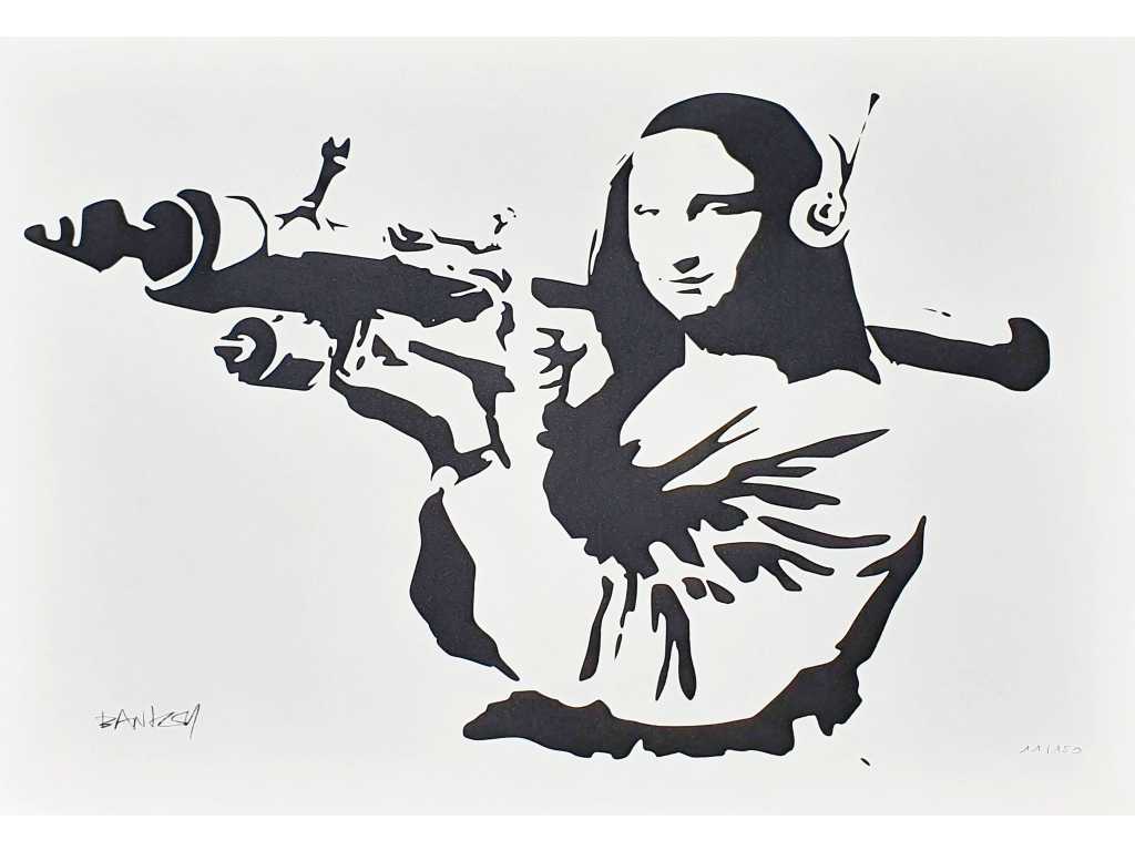 Banksy (Jahrgang 1974), basierend auf - Mona Lisa