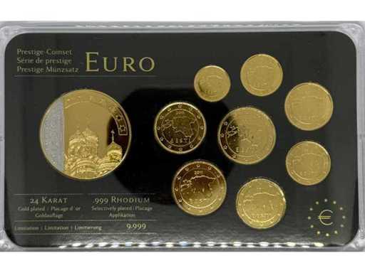Slovenië Euro Prestige Muntset – 24k verguld / .999 rhodium geplateerd – Limited Edition 9.999