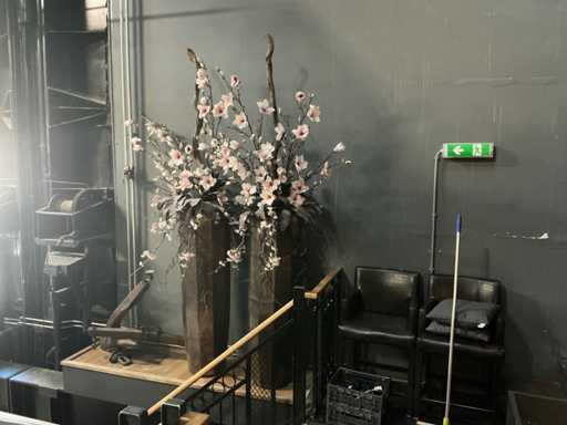 Bloempot met bloemen