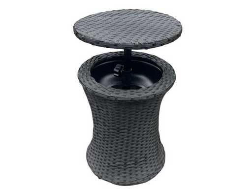 Bijzettafel ijsemmer wicker 2 stuks