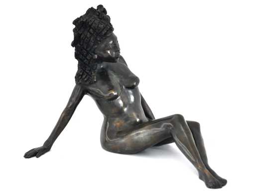 Onleesbaar getekend IG (Inge Groenen?) - bronzen sculptuur