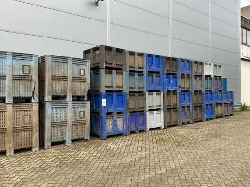 Série de boîtes en plastique à palettes