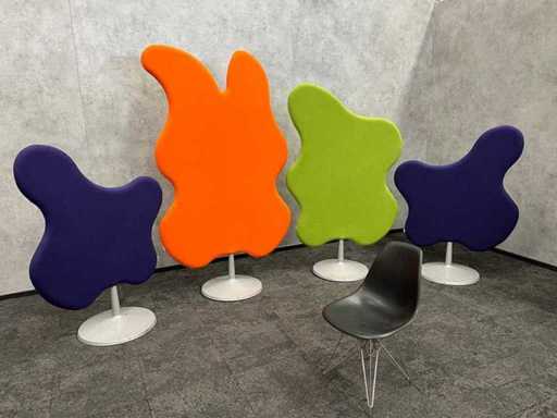 4x Glimakra Wannabetree - parete divisoria acustica - organica