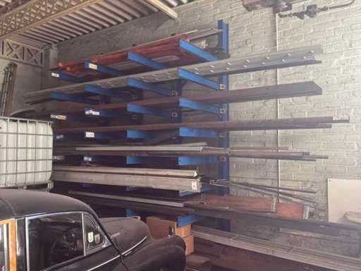 Draagarmstelling enkelvoudig met inhoud