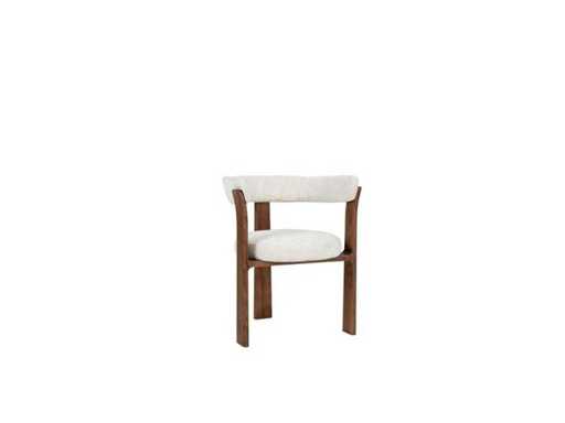 Ronde eetkamerstoel Walnuteikenhout (6x)
