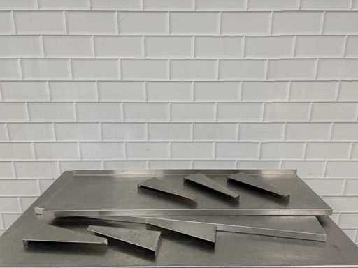 Stainless Steel Wall Shelf (2x)