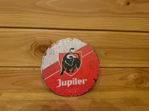 Metal advertising sign round 20cm