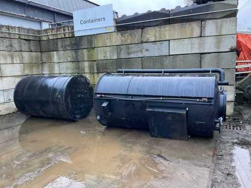 Réservoir de stockage horizontal (2x)