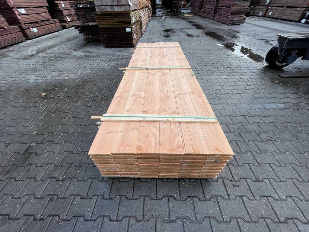 Douglas veer en groef 18x135mm, lengte 400cm (168x)