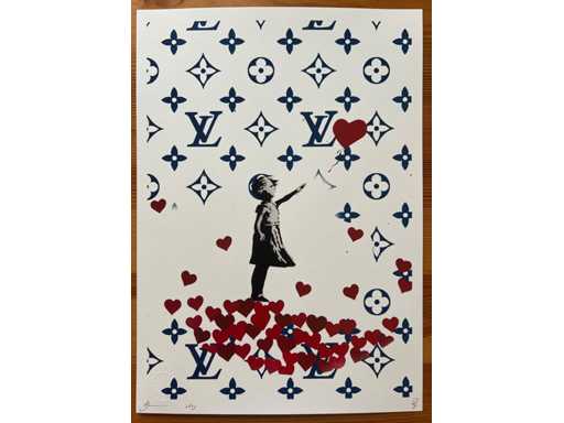 DEATH NYC : Vuitton Banksy Girl with Balloon