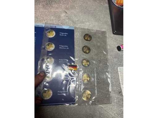 5x2€ Serie deutschland 2€ Sachsen