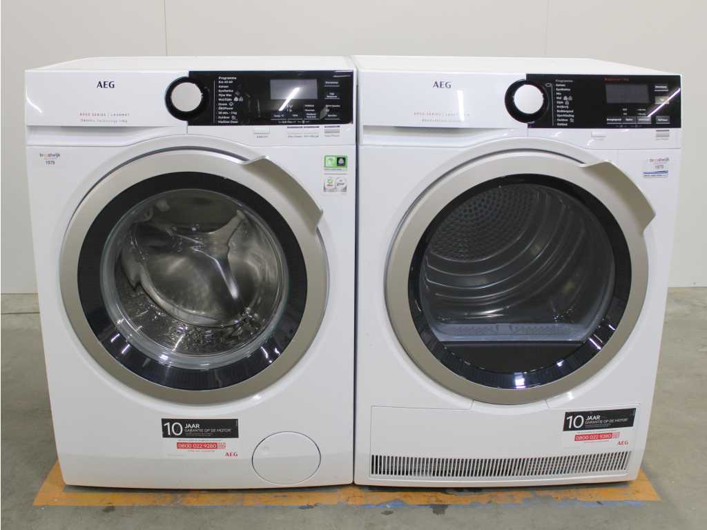 AEG 8000 Series | Lavamat Ã? KOMix Technology Washing Machine & AEG 8000 Series | Lavatherm AbsoluteCare System Dryer
