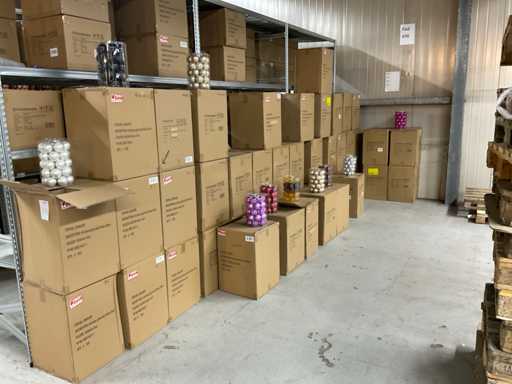 Partij glazen kerstballen (45x)