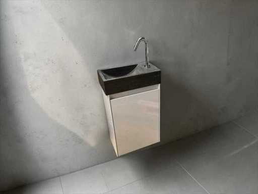 Toilet furniture with bluestone fountain and tap
