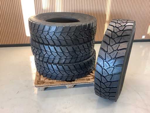 4x Bridgestone 315/80R22.5 M+S Retread Truck Tire