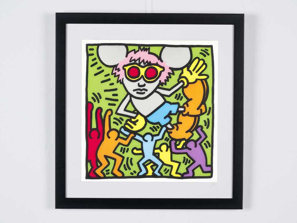 Keith Haring (After) - Andy Mouse 1986 - 50x50 cm - Gelimiteerde Oplage 