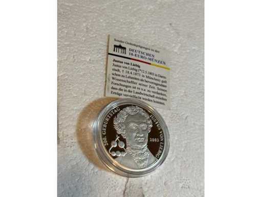Special commemorative coin for the German 10 Euro coins • Justus von Liebig