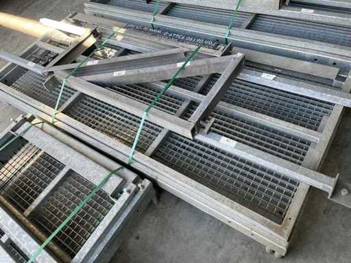 Containerplatformset - 4 stukken: 2,44m x 1,08m met accessoires | so001336 I24