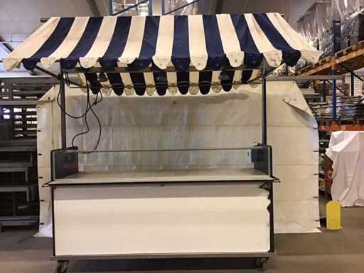 Stand di vendita con piastra e raffreddamento Gamko