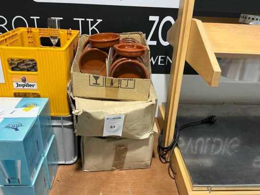 Lotto di piatti in terracotta