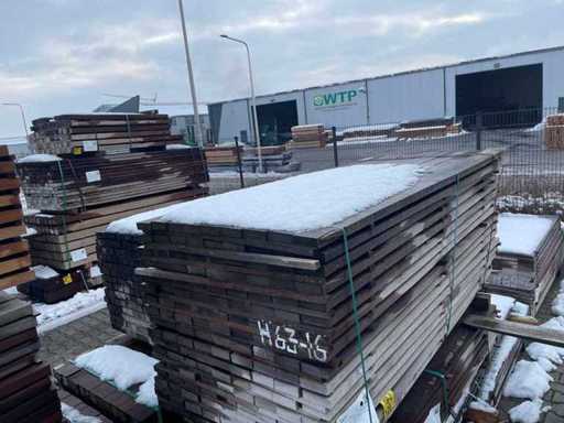 Guyana Teak planken fijnbezaagd 2150x108x33mm (153x)