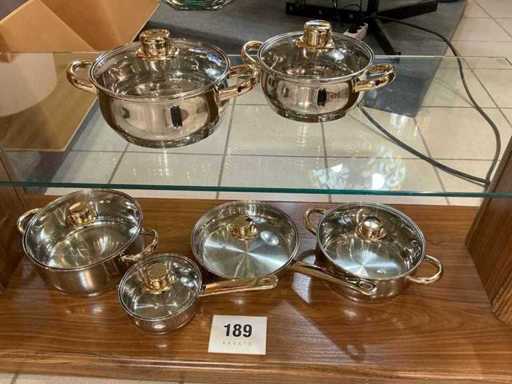 12-piece cooking pot set