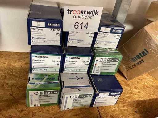 9 x dozen spaanplaatschroeven