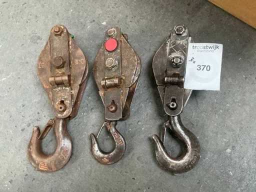 Rulare de cablu de oțel cu cârlig (3x)