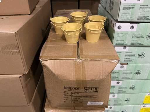 Partij Buckets Sevilla zinc yellow mat Ø9.6xH8cm (1080x)