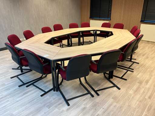 Conference table with chairs