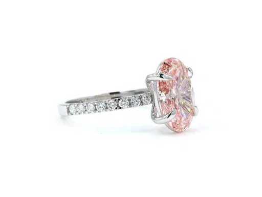 Inel din aur alb de 18 carate cu 3,29 ct. Diamond