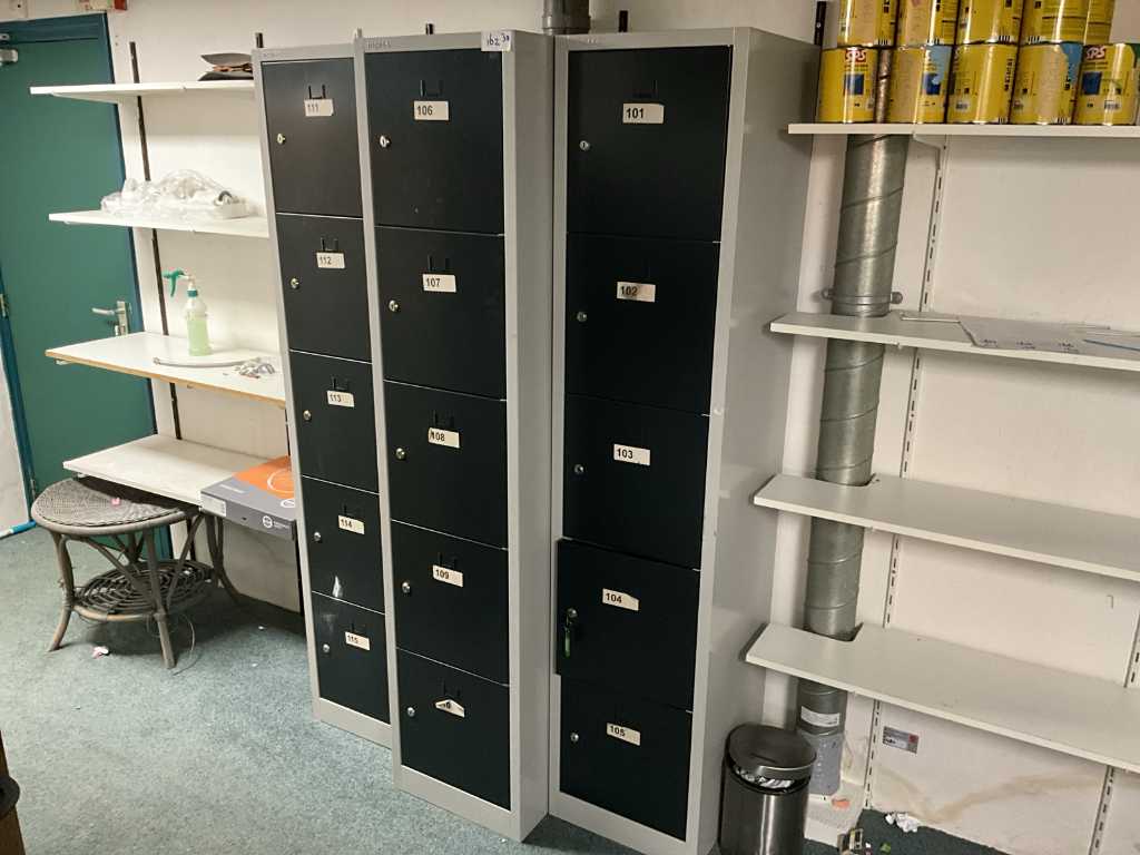 Inofec Locker cabinet 5 compartments (3x)