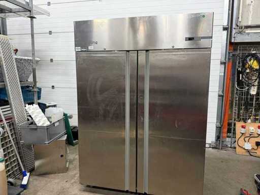 Coldline Doppeltür-Edelstahlkühlschrank