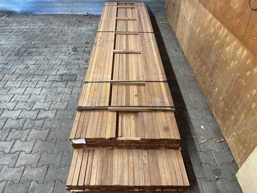 Lamele din tec Guyana Rindeoate 3350-3950x40x27mm (279x)