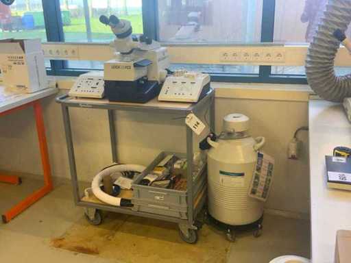 Leica Reichert Ultracut UCT Microscope Setup