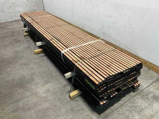 Douglas triple rhombus profile black - 400x14x2.6 cm (50x)