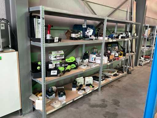 Metal shelving - 9 different modular racks 