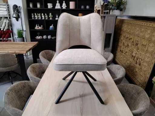 Chaise pivotante beige (4x)