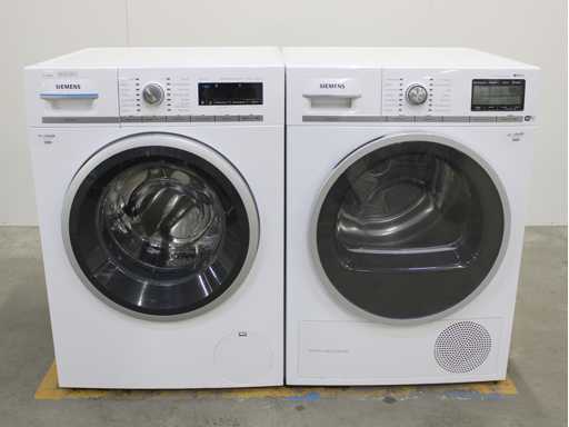 Siemens iQ700 iSensoric i-Dos aquaStop Wasmachine & Siemens iQ800 iSensoric selfCleaning condenser WiFi Wasdroger