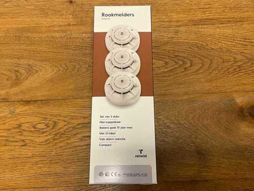 Retwist Smoke B Smoke Detector set of 3 (10x)