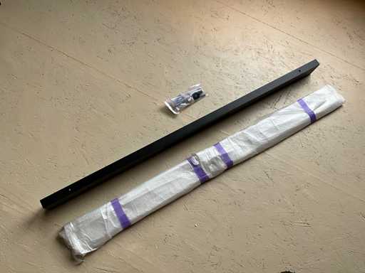 Black solid alu Door handle