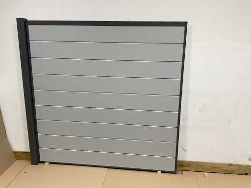 Paravan de gr?din? din aluminiu - Gri deschis - 181,5x181,5 cm (10x)